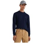 Tommy Hilfiger Erkek Pima Org Ctn Kaşmir Yuvarlak Yaka Kazak, Desert Sky, M