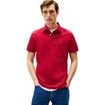 Tommy Hilfiger Erkek Polo Tişört Kısa Kollu 1985 Slim Fit, Kırmızı (Medium Red), S