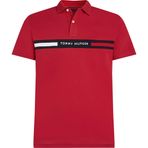 Tommy Hilfiger Erkek Polo Tişört Kısa Kollu Göğüs İçi Regular Fit, Kırmızı (Medium Red), S