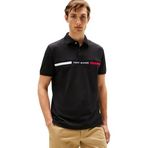 Tommy Hilfiger Erkek Polo Tişört Kısa Kollu Göğüs İçi Regular Fit, siyah (Black), XL