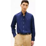 Tommy Hilfiger Erkek Regular Fit Bayrak Logo Işlemeli Uzun Kollu Lacivert Gömlek MW0MW41769-DCC
