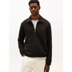 Tommy Hilfiger Erkek Regular Fit Dik Yaka Pamuklu Uzun Kollu Fermuarlı Siyah Ceket MW0MW41767-BDS