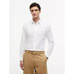 Tommy Hilfiger Erkek Regular Fit Gömlek Yaka Uzun Kollu Beyaz Gömlek MW0MW41059-YBR - XL