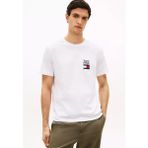 Tommy Hilfiger Erkek Regular Fit Yuvarlak Yakalı Pamuklu Logo Işlemeli Beyaz T-Shirt MW0MW42367-YBR - XL