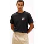 Tommy Hilfiger Erkek Regular Fit Yuvarlak Yakalı Pamuklu Logo Işlemeli Siyah T-Shirt MW0MW42367-BDS