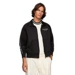 TOMMY HILFIGER Erkek Siyah Marka Logo Detaylı Regular Fit Sweatshirt, XL