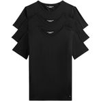 TOMMY HILFIGER Erkek STRETCH VN TEE SS 3PACK Tişört Black/Black/Black XL