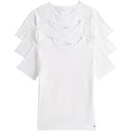TOMMY HILFIGER Erkek STRETCH VN TEE SS 3PACK Tişört White/White/White LG