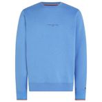 Tommy Hilfiger Erkek Sweatshirt Logo Tipped Bisiklet Yaka, Mavi (Blue Spell), L