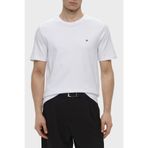 Tommy Hilfiger Erkek T-Shirt MW0MW37508, Beyaz, M