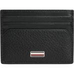 Tommy Hilfiger Erkek Th Central Cc Holder Cüzdan, Black, Tek Beden