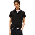 Tommy Hilfiger Erkek TIPPED SLIM FIT POLO Polo Shirt Black S