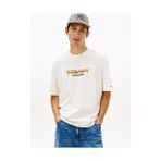 Tommy Hilfiger Erkek Tjm 90's Blok Detaylı T-Shirt - Ekru