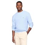 Tommy Hilfiger Erkek Waffle Örgü Bisiklet Yaka Kazak Hafif Kazak, Büyük ve Uzun Boylarda da Mevcuttur, Gemi Mavisi, 3XL Uzun