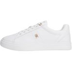 TOMMY HILFIGER ESSENTIAL ELEVATED COURT SNEAKER Kadın Spor Ayakkabı, White, 38
