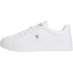 TOMMY HILFIGER ESSENTIAL ELEVATED COURT SNEAKER Kadın Spor Ayakkabı, White, 41