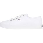TOMMY HILFIGER ESSENTIAL NAUTICAL SNEAKER Kadın Spor Ayakkabı, White, 41