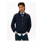 Tommy Hilfiger Essentıal Terry Ivy Jacket Erkek Mavi Sweatshirt - Mw0mw41767