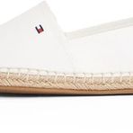 Tommy Hilfiger FLAG CANVAS ESPADRILLE Kadın Ayakkabı, Beyaz, 36