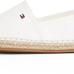 Tommy Hilfiger FLAG CANVAS ESPADRILLE Kadın Ayakkabı, Beyaz, 37