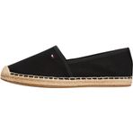 Tommy Hilfiger FLAG CANVAS ESPADRILLE Kadın Ayakkabı, Siyah, 36