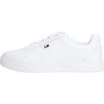TOMMY HILFIGER FLAG COURT SNEAKER Kadın Spor Ayakkabı, White, 41