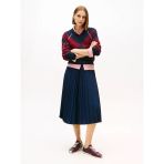Tommy Hilfiger Fluıd Pleated Pull On Mıdı Skırt Kadın Mavi Etek - Ww0ww48538