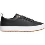 Tommy Hilfiger Geri Dönüştürülmüş Suni Deri - Geri Dönüştürülmüş Polyester Siyah Erkek Günlük Ayakkabı TH HI VULC CORE LOW CLEAT LTH