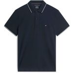 Tommy Hilfiger Göğüste Bayrak İşlemesi Polo Yaka T-Shirt, M, MW0MW37310, Mavi, Erkek
