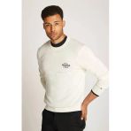 Tommy Hilfiger Graphıc Cotton Crew Erkek Beyaz Kazak Mw0mw38336z00