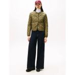 Tommy Hilfiger Hafif Dolgulu Normal Kesim Kapitone Kadın Yeşil Ceket WW0WW47290MSH