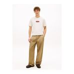 Tommy Hilfiger HERITAGE LABEL TEE Erkek Sarı T-Shirt - MW0MW42392