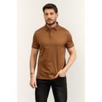 Tommy Hilfiger Hidden Placket Detail Reg Polo Erkek Polo Yaka T-Shirt Kiremit