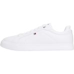 Tommy Hilfiger Icon Court Light Ess Erkek Spor Ayakkabı, White, 44