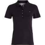 TOMMY HILFIGER Kadın 1985 SLIM PIQUE POLO SS Polo Tişört Black S