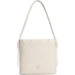 Tommy Hilfiger Kadın Braided Shoulder Bag Örgü Dokulu Omuz Çantası - Krem