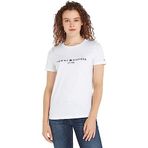 Tommy Hilfiger Kadın HERITAGE HILFIGER C-NK REG TEE Shirt White M