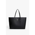 Tommy Hilfiger Kadın Icon Tote Metal Logo Detaylı Omuz Çantası - Siyah