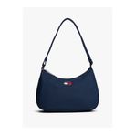 Tommy Hilfiger Kadın Kalın Kısa Kulp Deri Fermuar Kapama Mavi Omuz Çantası AW0AW17888-C1G