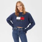 Tommy Hılfıger Kadın Kazak Dw0Dw14261-C87 - XL - Lacivert