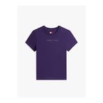Tommy Hilfiger Kadın Mor S/S Tişört