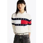 Tommy Hilfiger Kadın Renk Bloklu Bej Bayrak Kazak