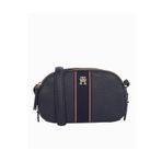 Tommy Hilfiger Kadın Şerit Çizgili Fermuar İç Çepli Lacivert Omuz Çantası -DW6 AW0AW16898