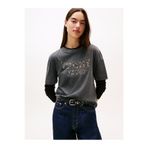 Tommy Hilfiger Kadın Siyah S/S Tişört