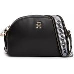 Tommy Hilfiger Kadın Th Fresh Camera Bag Siyah Poliüretan Omuz Çantası Şık Tasarım - Black