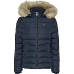 Tommy Hilfiger Kadın Tjw Basic Lacivert Kapüşonlu Şişme Mont Polyester Rahat Kesim
