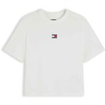 Tommy Hilfiger Kadın TJW BXY BADGE TEE EXT T-shirt Ecru L