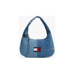 Tommy Hilfiger Kadın Tjw Denim Patchwork Omuz Çantası - Mavi