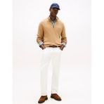 Tommy Hilfiger Kahverengi Erkek Bisiklet Normal Fitilli Kazak MW0MW40448GV7_PIMA Ctn Cash Structu