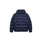 Tommy Hilfiger Kapüşonlu Şişme Mont, S, DM0DM22044, Dark Night Navy, Erkek